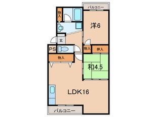 パルシティ伊川谷の物件間取画像